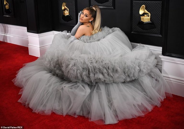 Ariana Grande led the best dressed stars on the red carpet at the 62nd ...