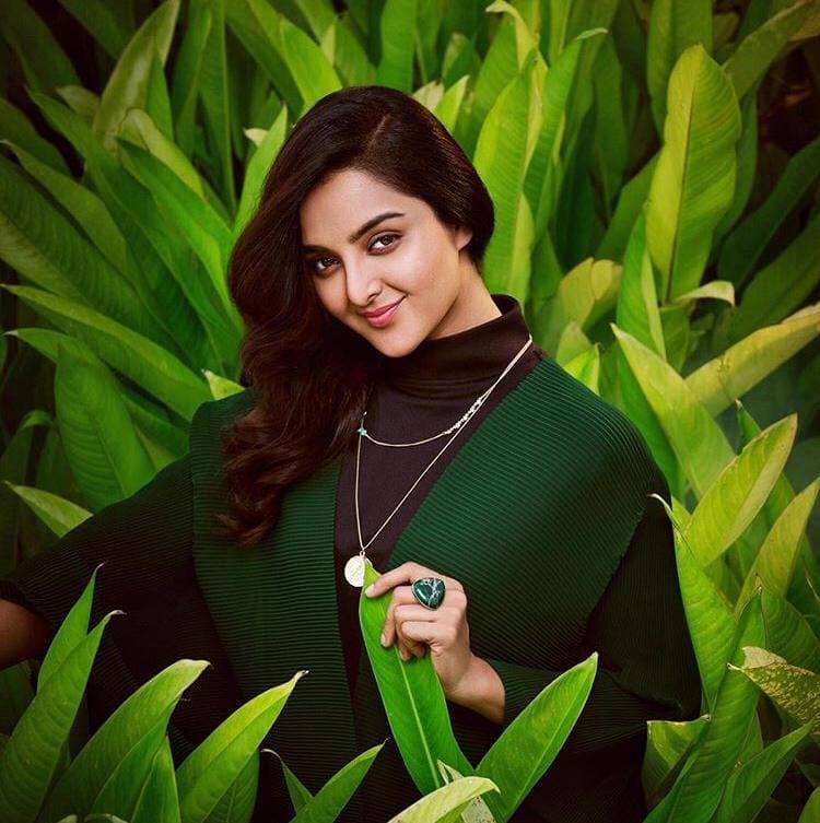 Actress Manju Warrier Glam in Green -New Photoshoot.